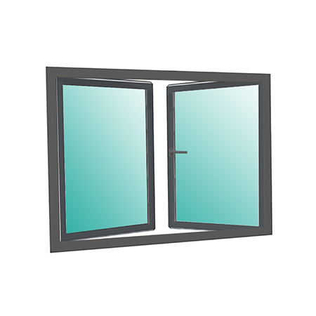 Ventana de 2 hojas practicable exterior con inversora L 632