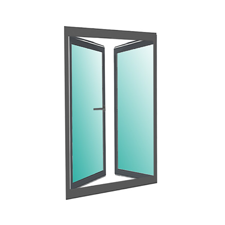 Puerta Exterior de 2 hojas con inversora L 632