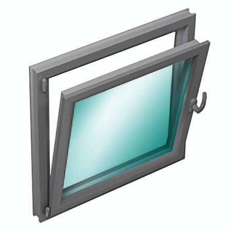 Ventana de 1 hoja oscilobatiente L 632